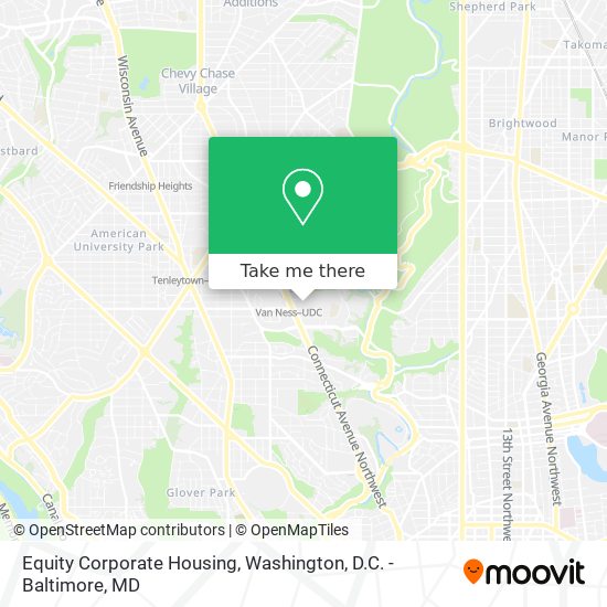 Mapa de Equity Corporate Housing