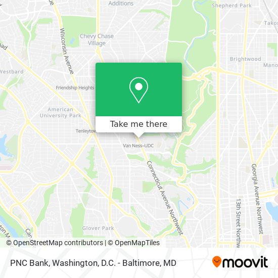 PNC Bank map