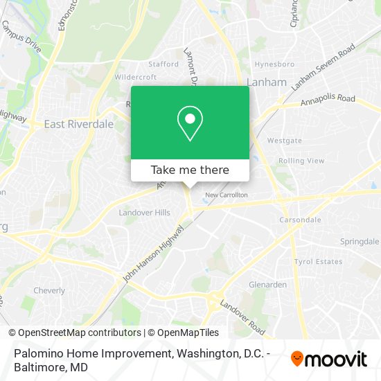 Palomino Home Improvement map