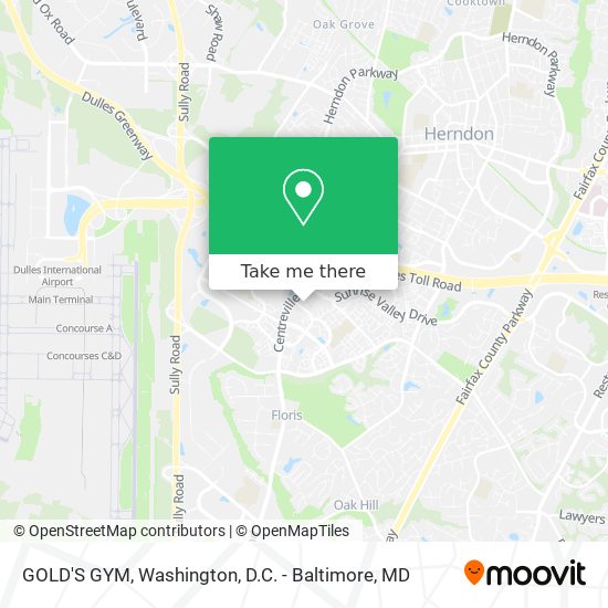 GOLD'S GYM map