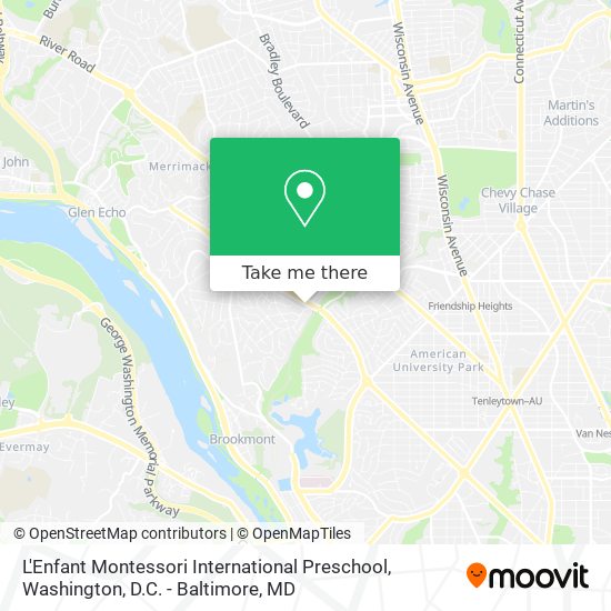 Mapa de L'Enfant Montessori International Preschool