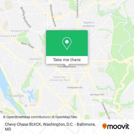 Chevy Chase BUICK map