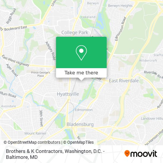 Brothers & K Contractors map