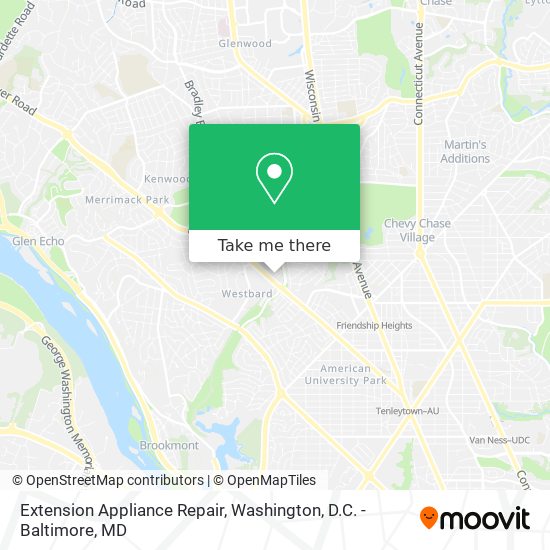 Mapa de Extension Appliance Repair