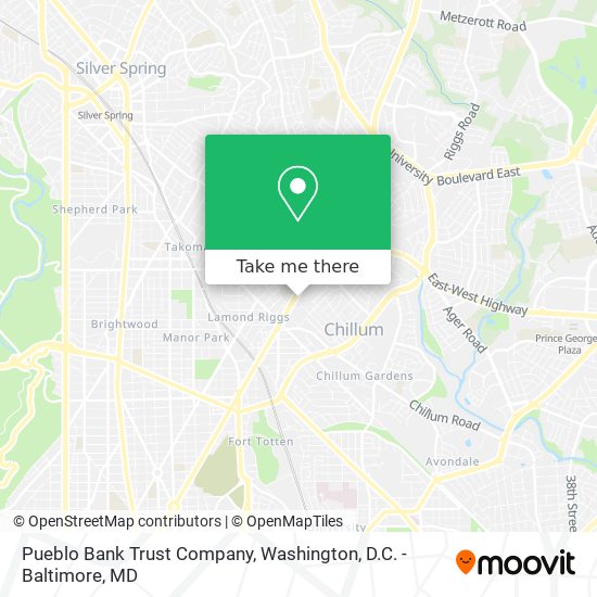 Pueblo Bank Trust Company map