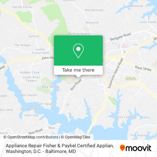 Mapa de Appliance Repair Fisher & Paykel Certified Applian