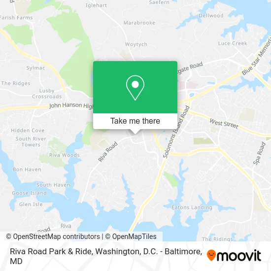 Riva Road Park & Ride map