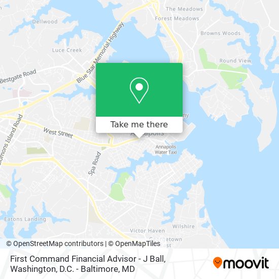 First Command Financial Advisor - J Ball map