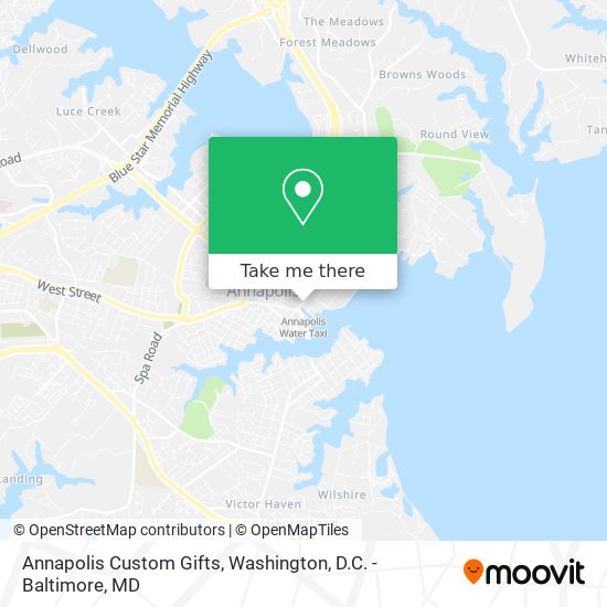 Annapolis Custom Gifts map