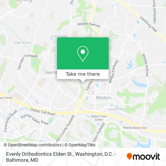 Evenly Orthodontics Elden St. map