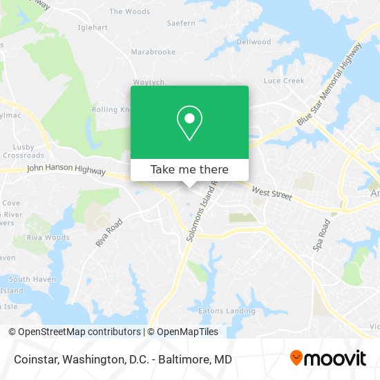 Coinstar map