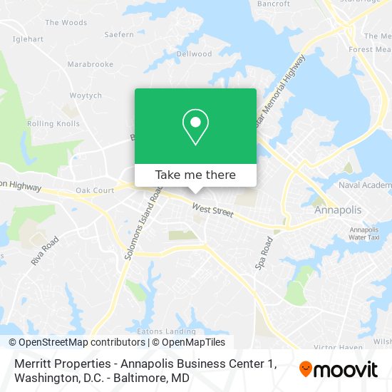 Mapa de Merritt Properties - Annapolis Business Center 1