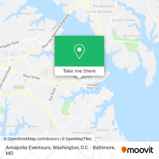 Annapolis Eventours map