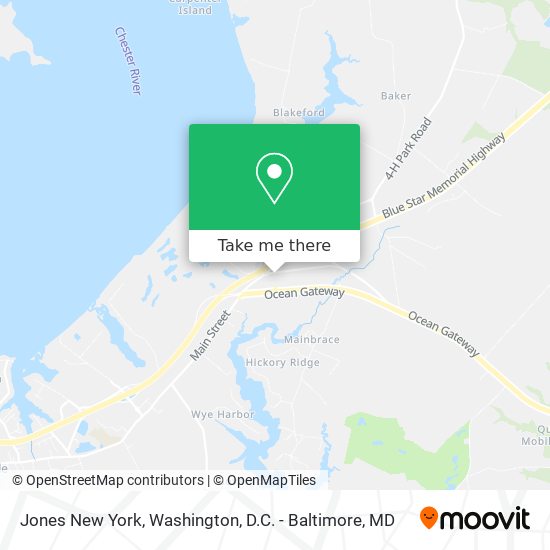 Jones New York map