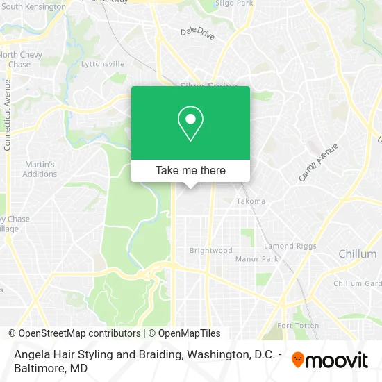 Angela Hair Styling and Braiding map