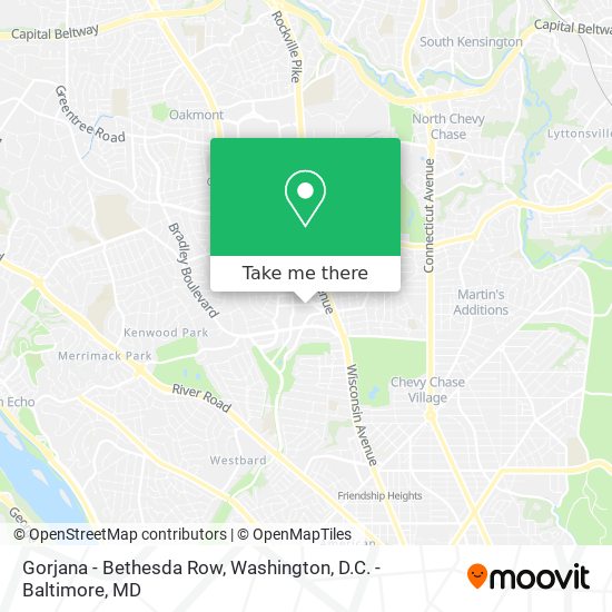 Mapa de Gorjana - Bethesda Row
