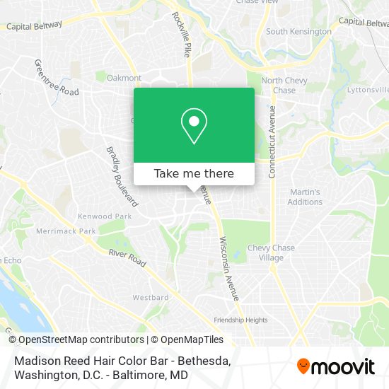 Mapa de Madison Reed Hair Color Bar - Bethesda