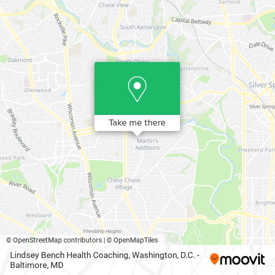 Mapa de Lindsey Bench Health Coaching