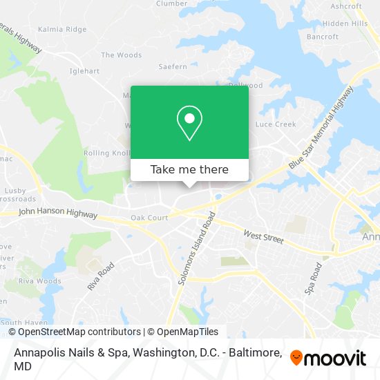 Mapa de Annapolis Nails & Spa
