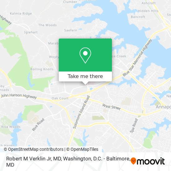 Mapa de Robert M Verklin Jr, MD