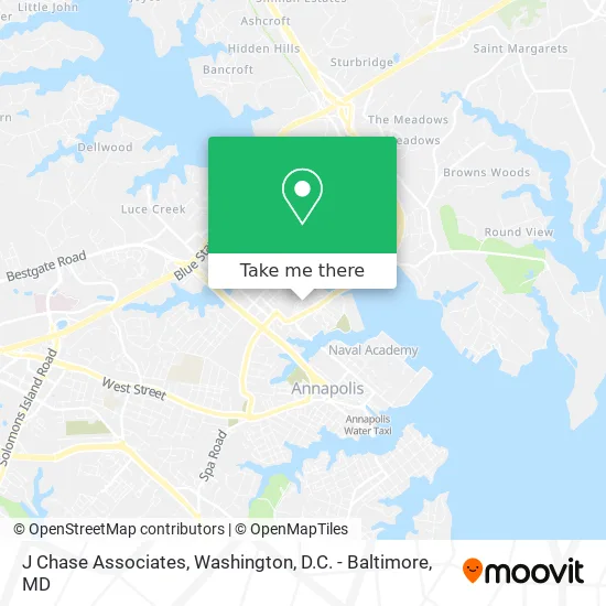 J Chase Associates map