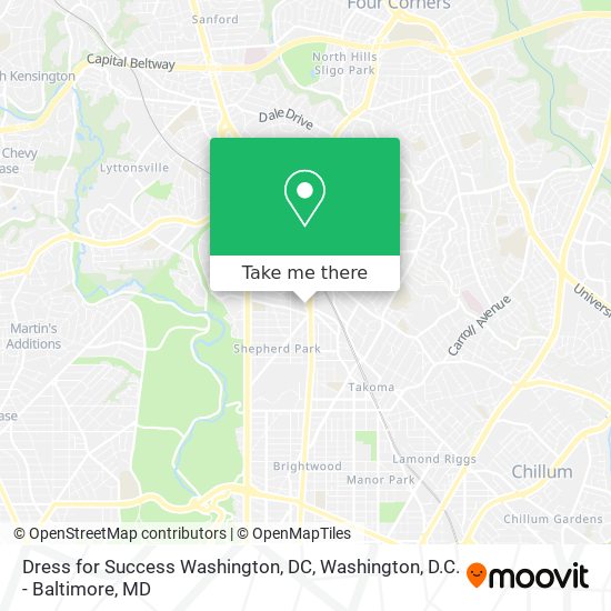 Dress for Success Washington, DC map