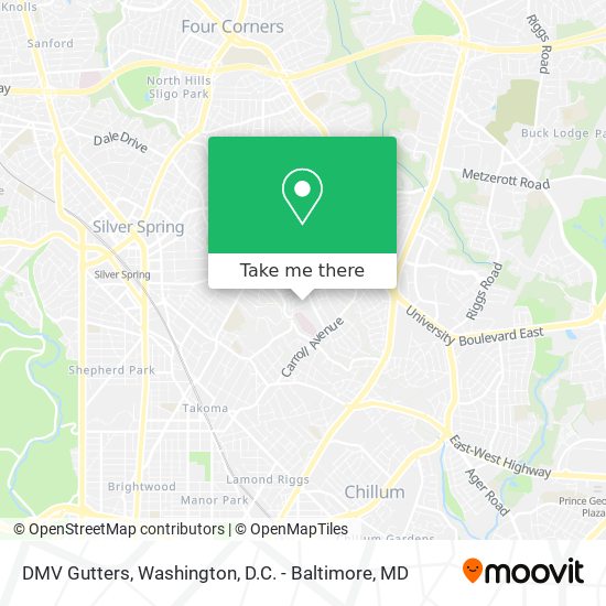 DMV Gutters map