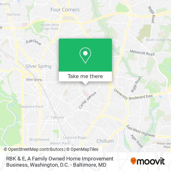 RBK & E, A Family Owned Home Improvement Business map