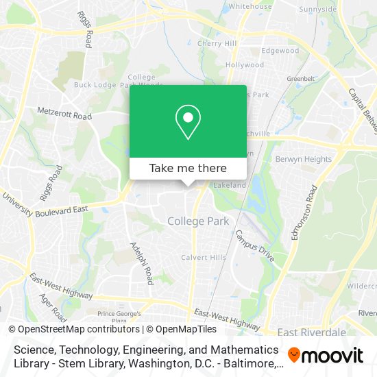 Science, Technology, Engineering, and Mathematics Library - Stem Library map