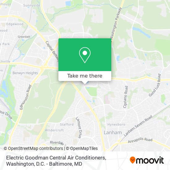 Electric Goodman Central Air Conditioners map