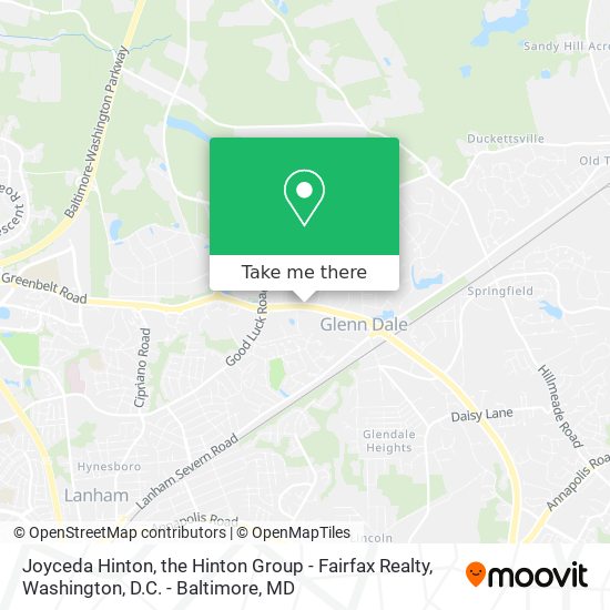 Mapa de Joyceda Hinton, the Hinton Group - Fairfax Realty