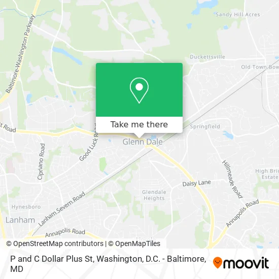 P and C Dollar Plus St map