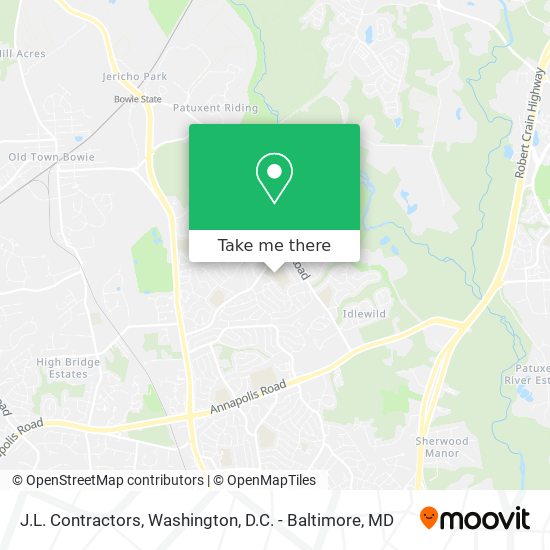 J.L. Contractors map