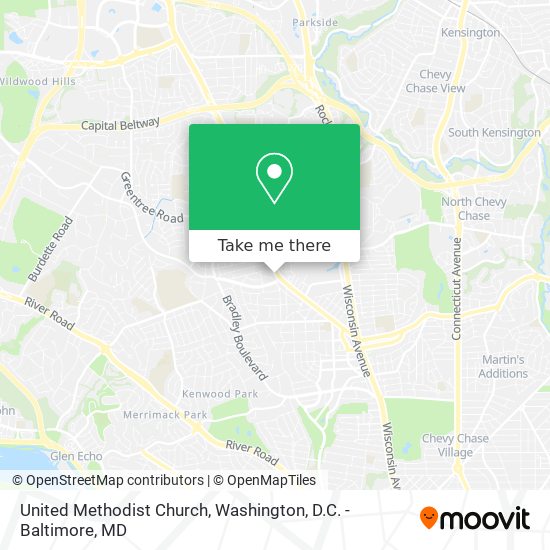 United Methodist Church map