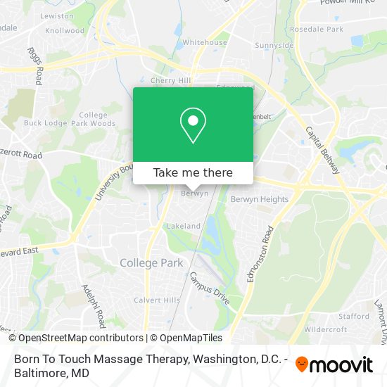 Born To Touch Massage Therapy map