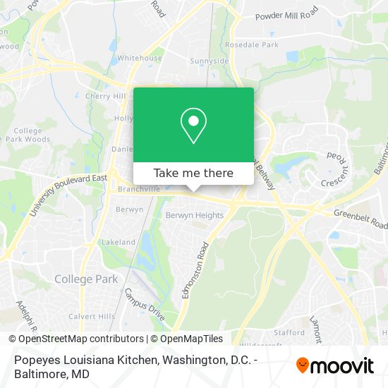 Popeyes Louisiana Kitchen map