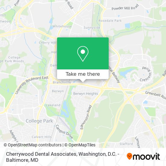 Cherrywood Dental Associates map