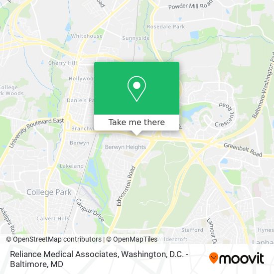 Mapa de Reliance Medical Associates