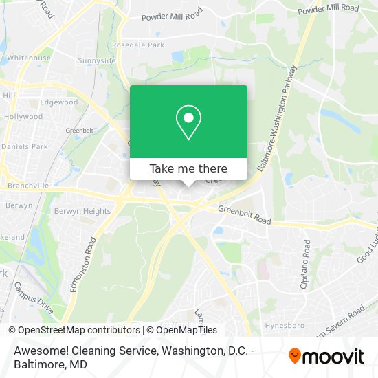 Awesome! Cleaning Service map