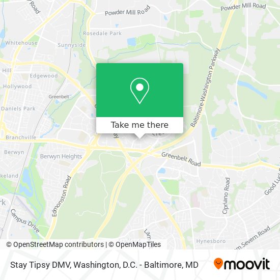 Stay Tipsy DMV map