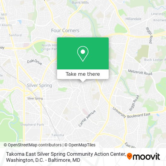 Takoma East Silver Spring Community Action Center map