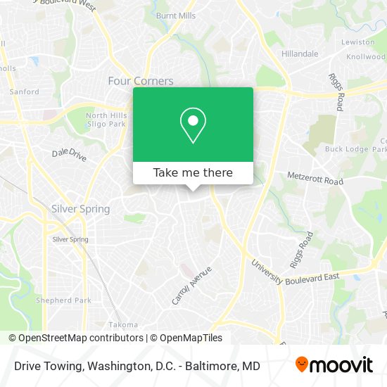 Drive Towing map