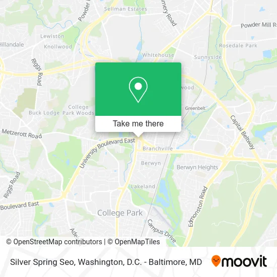 Silver Spring Seo map