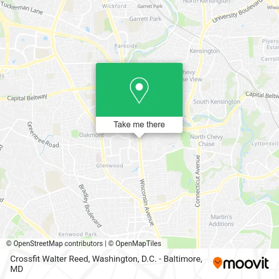 Crossfit Walter Reed map