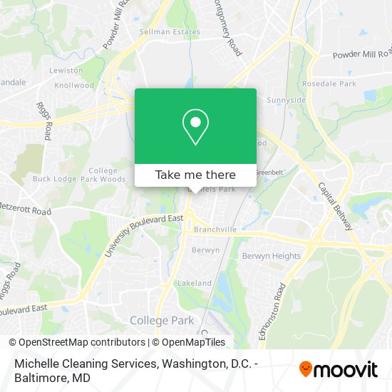 Michelle Cleaning Services map