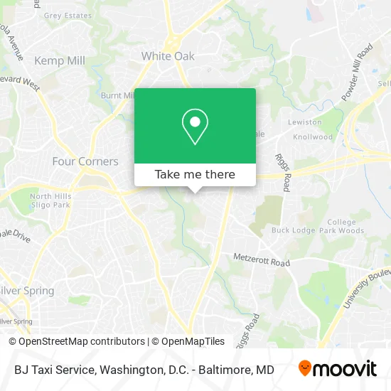 BJ Taxi Service map