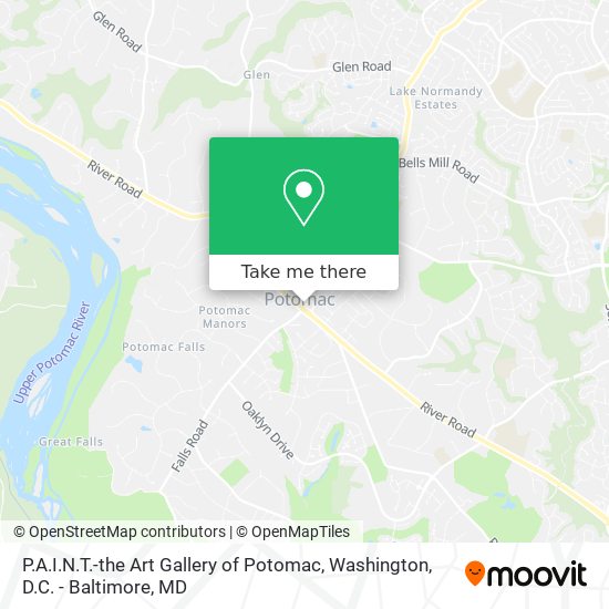 Mapa de P.A.I.N.T.-the Art Gallery of Potomac