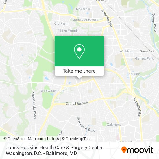 Mapa de Johns Hopkins Health Care & Surgery Center