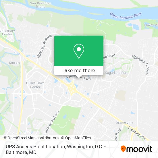 UPS Access Point Location map