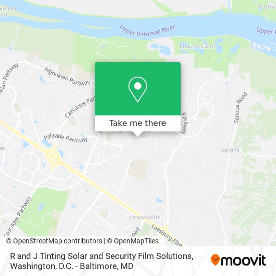 R and J Tinting Solar and Security Film Solutions map